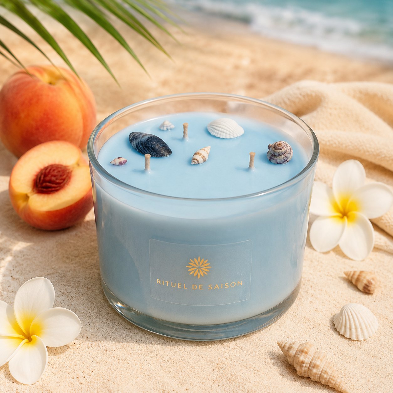 Bougie parfumée Pêche & Monoï